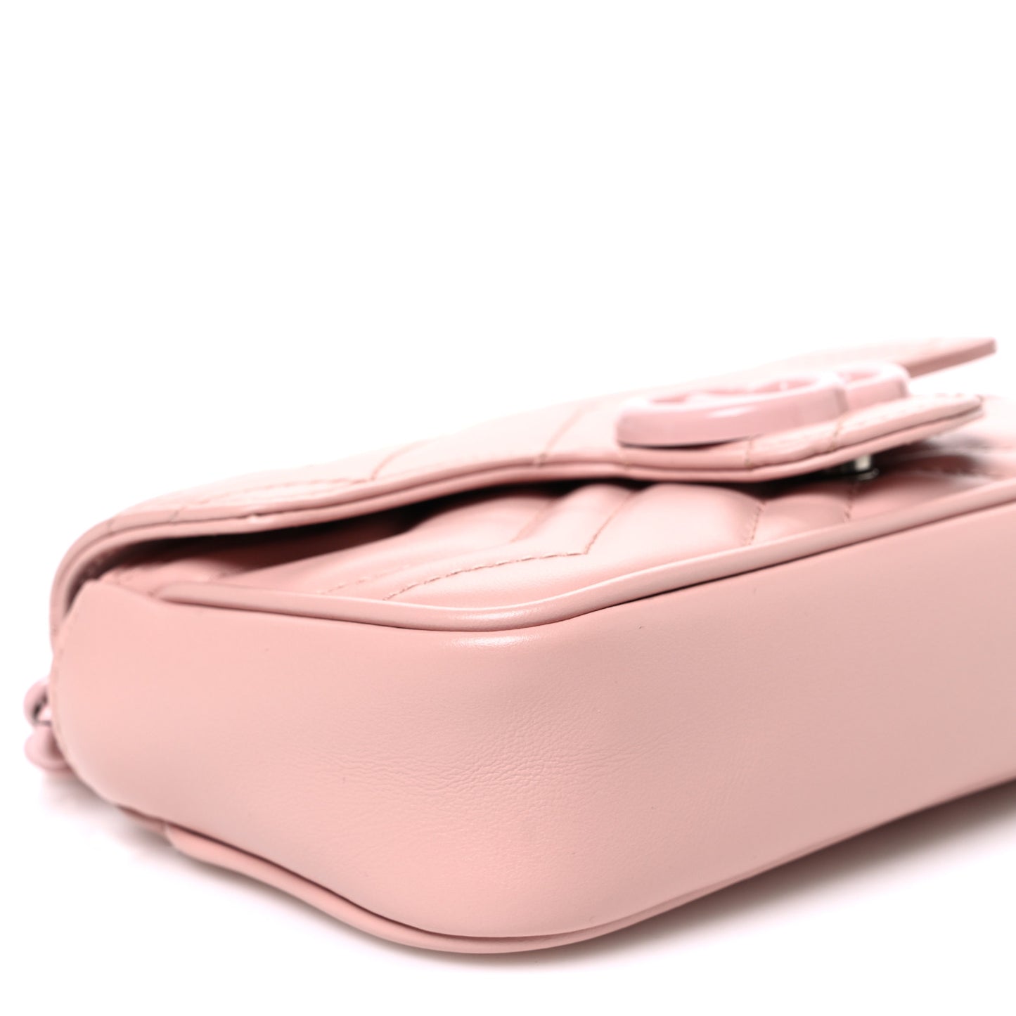 Calfskin Matelasse Monochrome GG Marmont Chain Belt Bag Perfect Pink