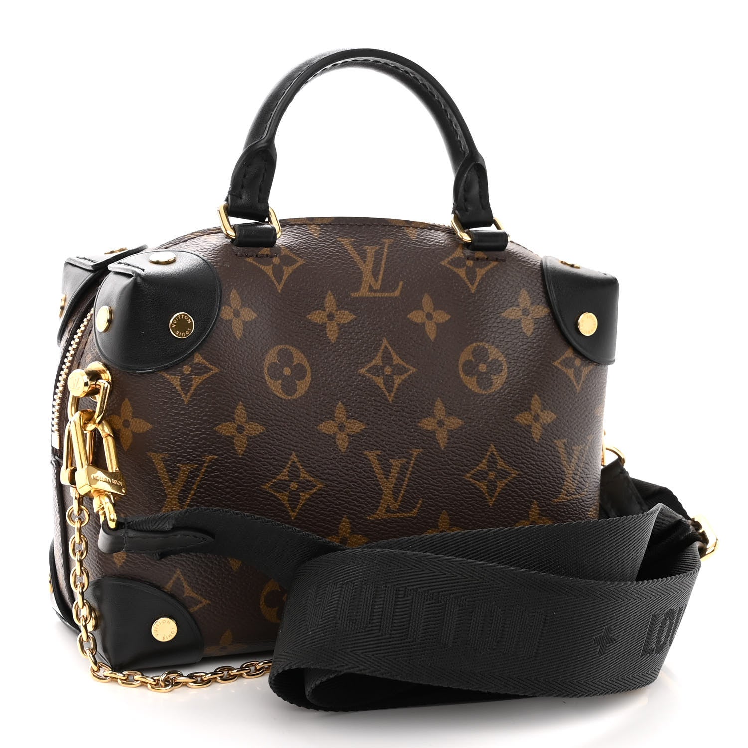 Louis Vuitton Monogram Petite Malle Souple Black 3 of 9