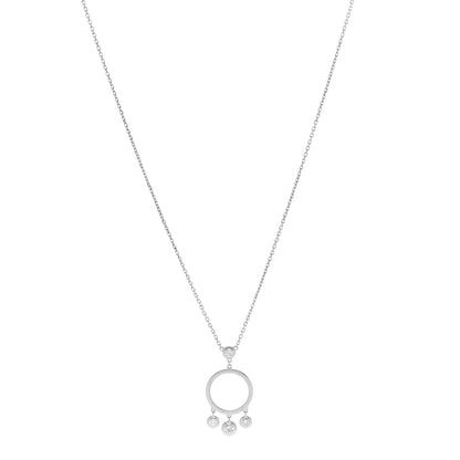 Cartier 18K White Gold Diamond Legers Drop Necklace 1 of 6