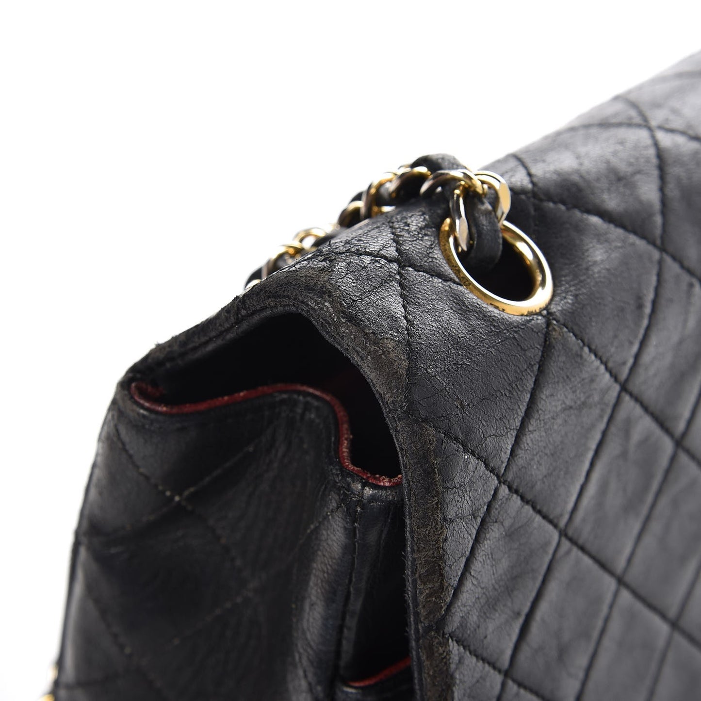 Lambskin Quilted Medium Flap Black