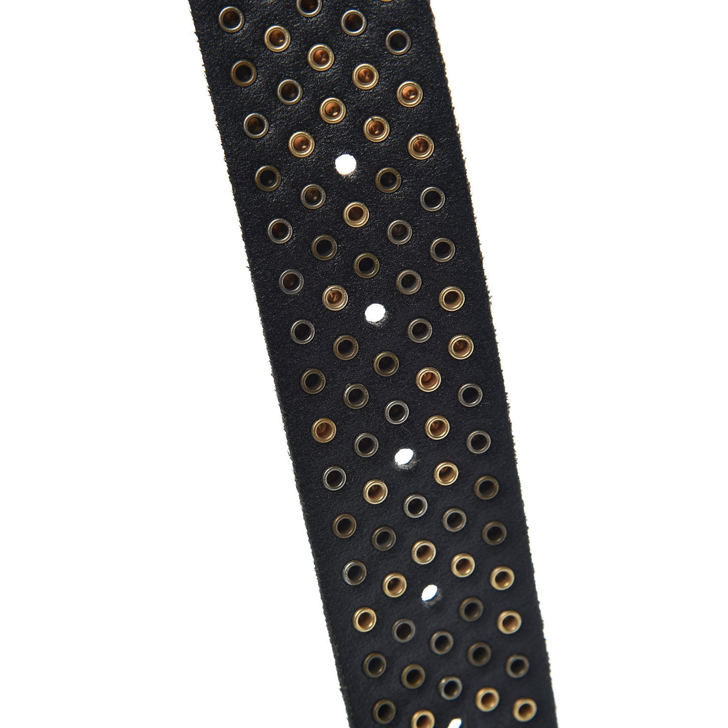 Gucci Calfskin Studded Feline Belt 85 34 Black 6 of 7