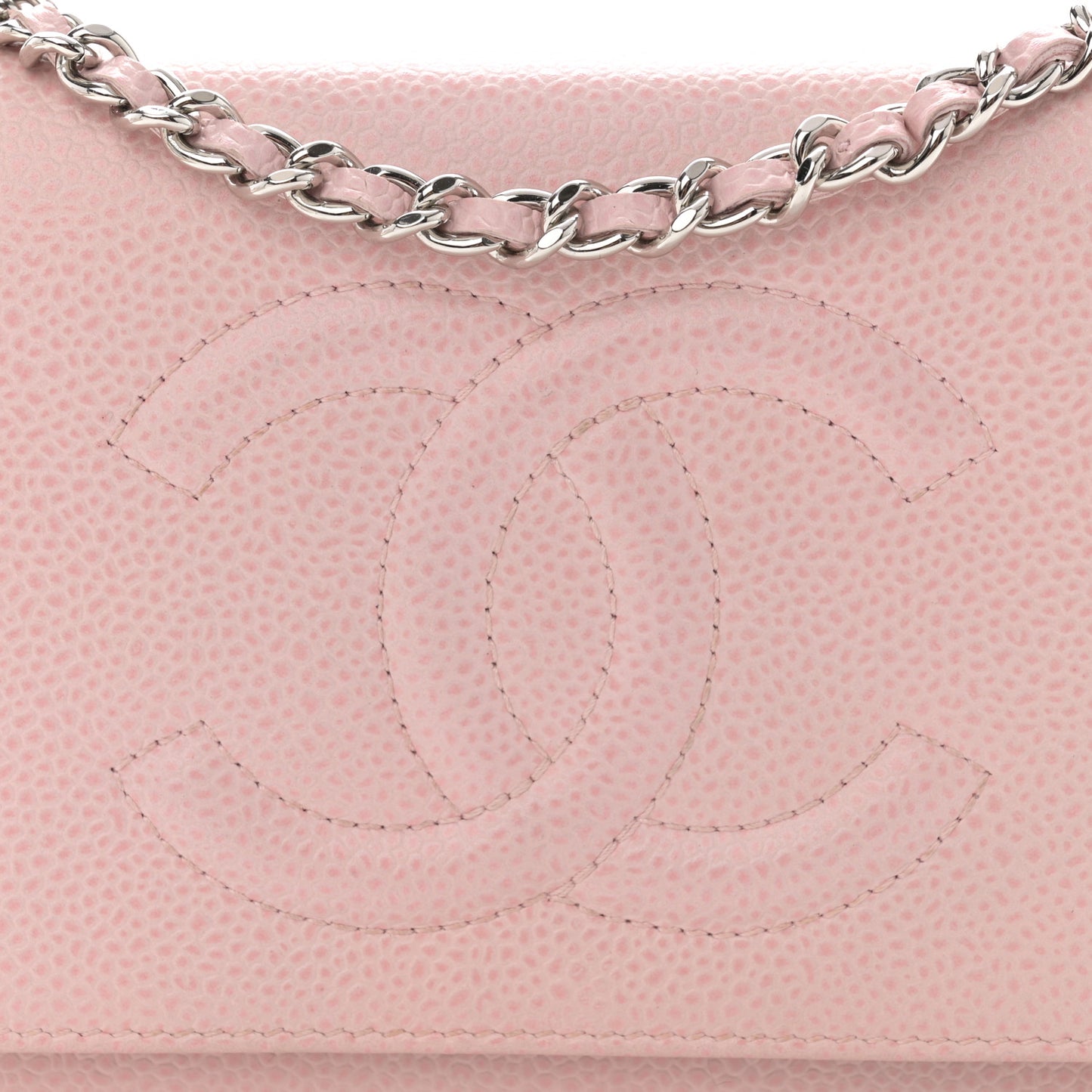 Caviar Timeless CC Wallet on Chain WOC Pink