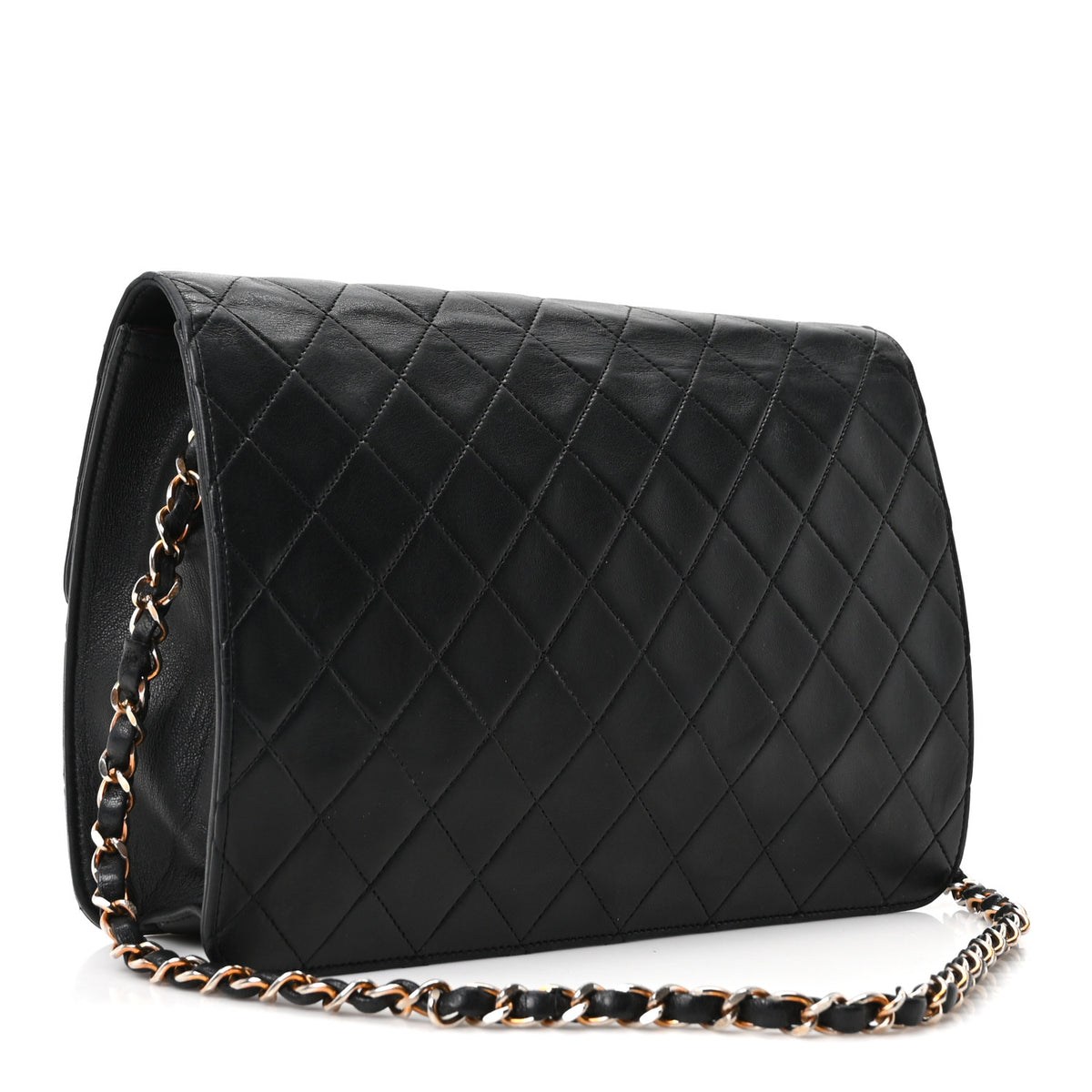 Chanel Lambskin Quilted Medium Single Flap Black 3 of 11