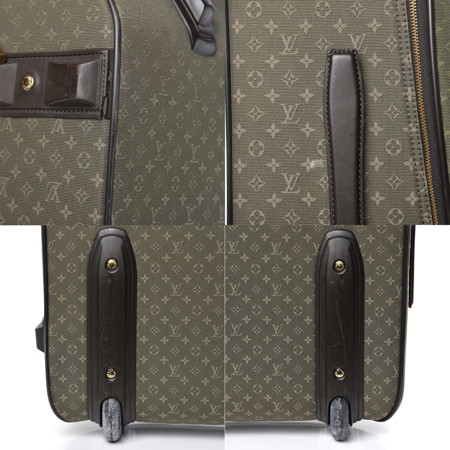 Louis Vuitton Mini Monogram Anette Suitcase Kaki 10 of 11