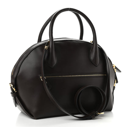 Salvatore Ferragamo Calfskin Fiamma Bag Brown 3 of 10