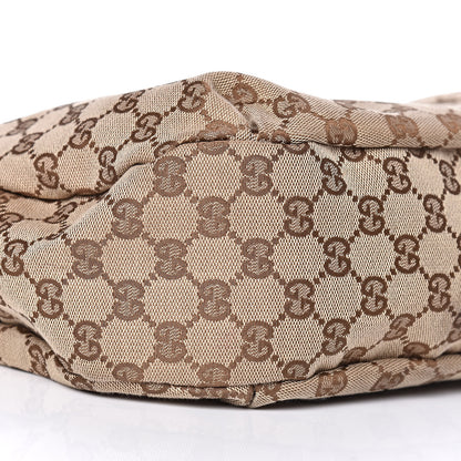 Gucci Monogram Large New Ladies Web Hobo Dark Brown 8 of 9