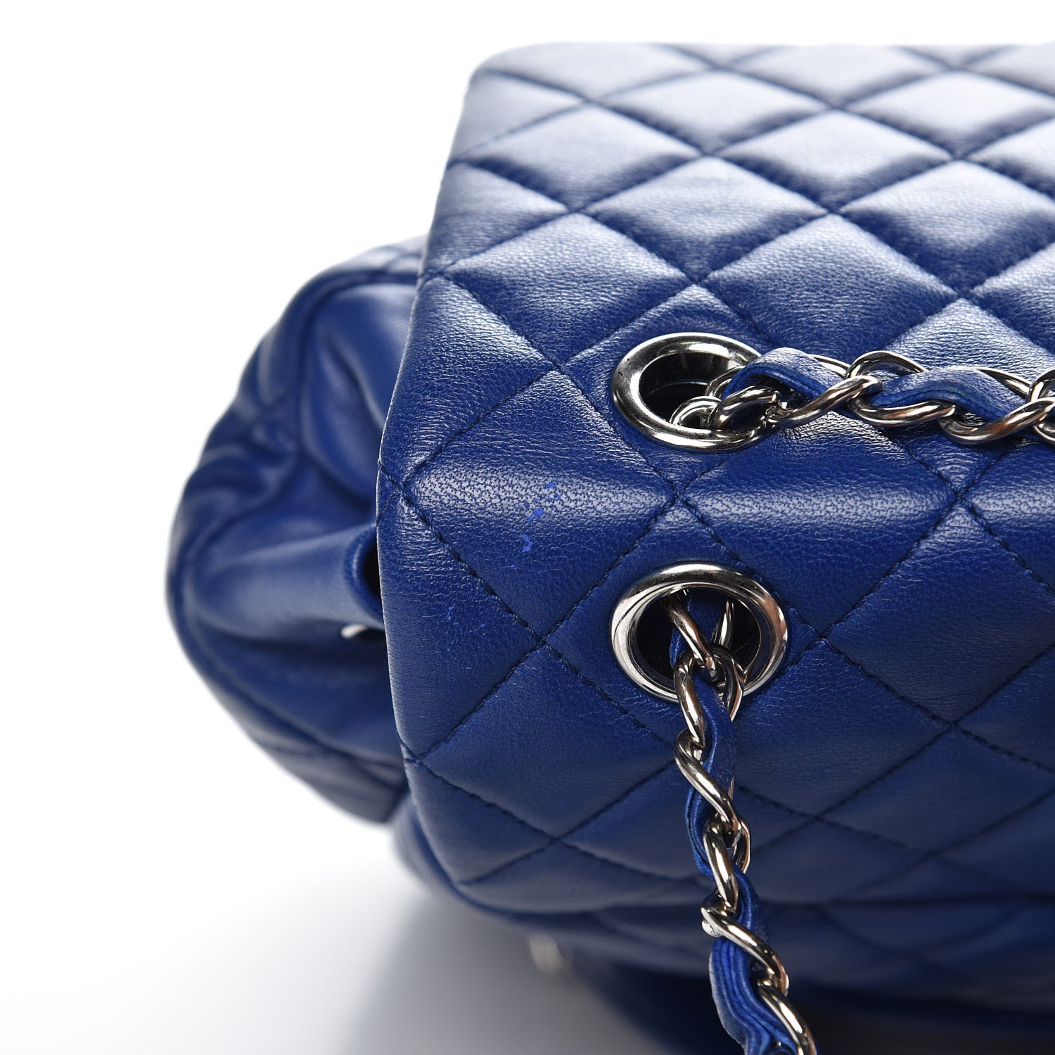 Chanel Lambskin Quilted Large Urban Spirit Backpack Blue 9 of 9