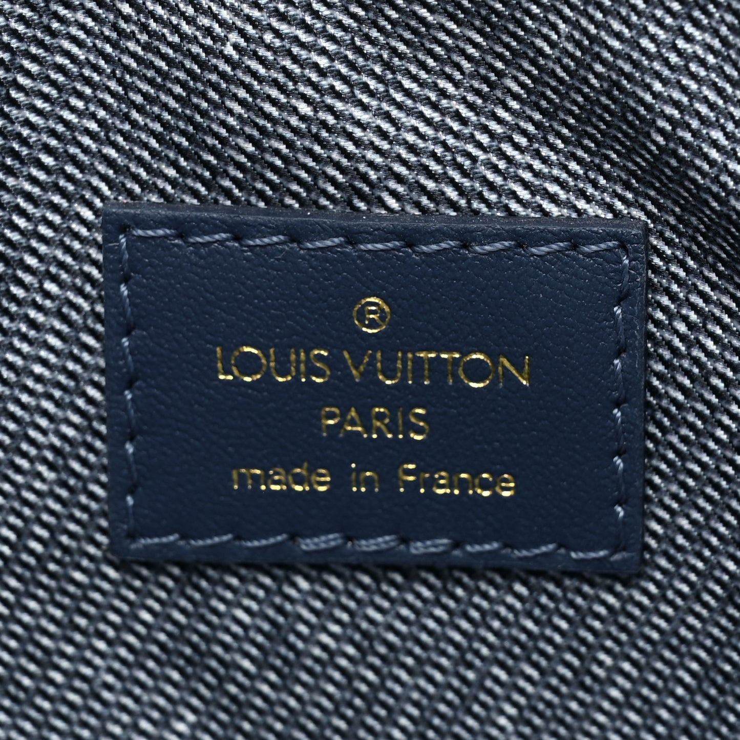 Lambskin Embossed Monogram Coussin PM Denim Blue