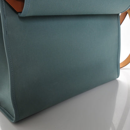 Hermes Toile Officier Barenia Herbag Zip PM 31 Ciel Natural 8 of 9