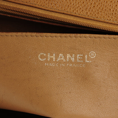 Chanel Caviar Quilted Jumbo Single Flap Beige 6 of 9