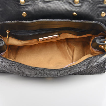 Jimmy Choo Anaconda Katy Flap Satchel Black 5 of 7