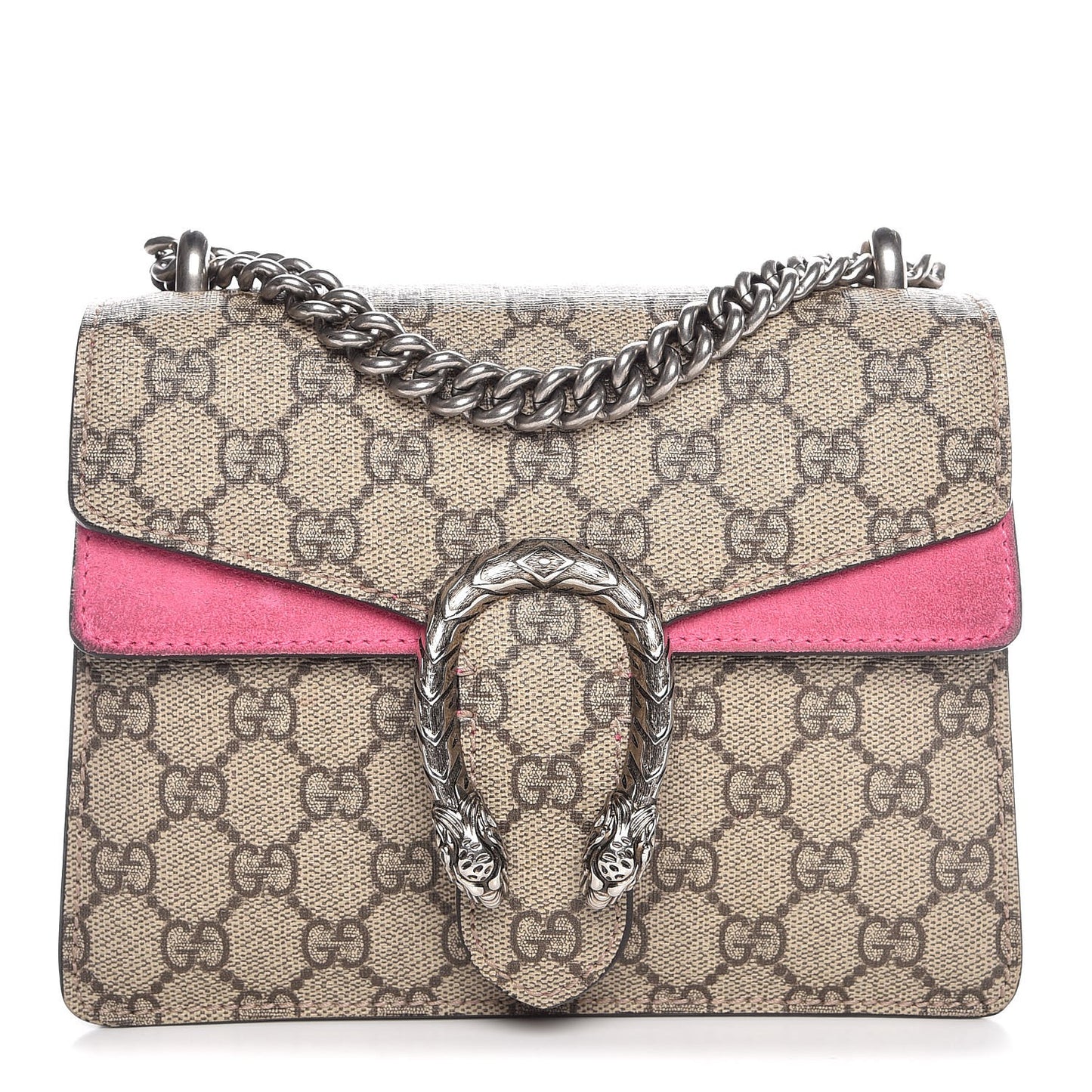 GG Supreme Monogram Mini Dionysus Shoulder Bag Pink