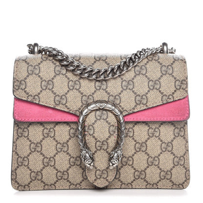 Gucci GG Supreme Monogram Mini Dionysus Shoulder Bag Pink 1 of 9