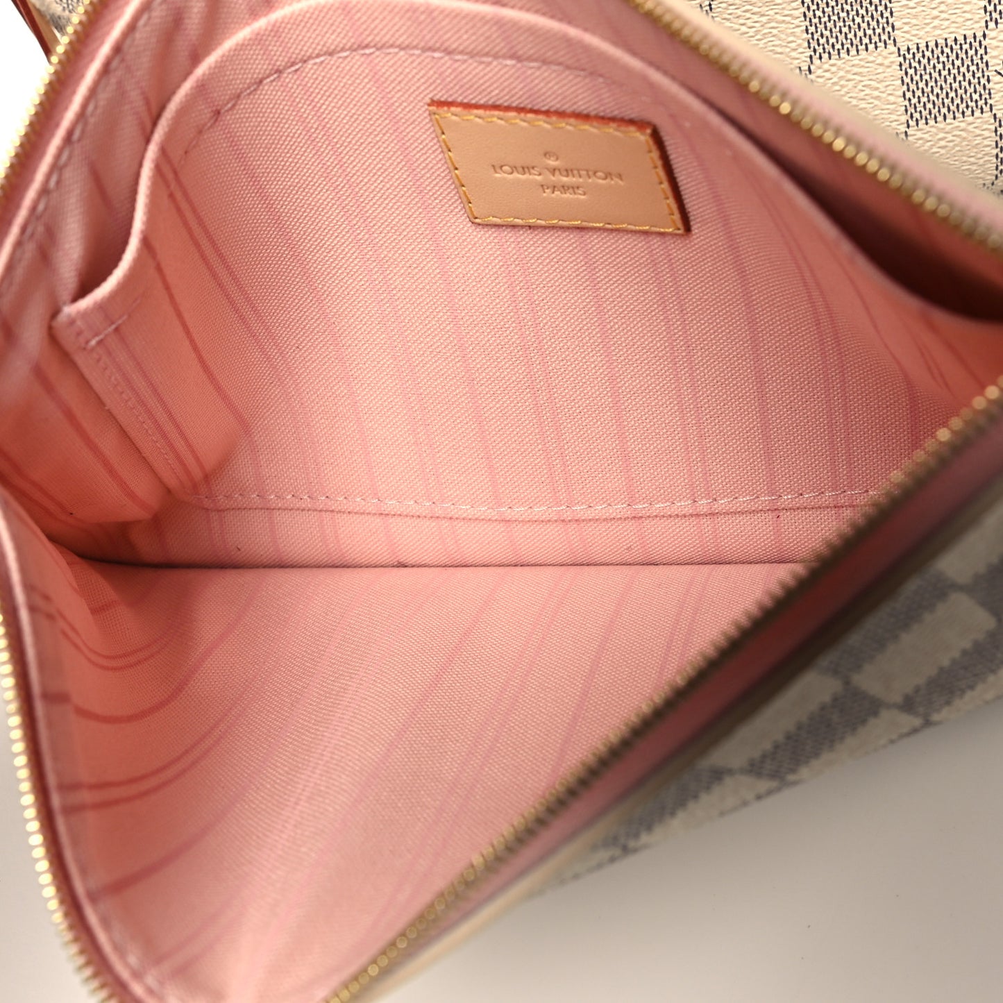 Damier Azur Neo Neverfull MM Rose Ballerine