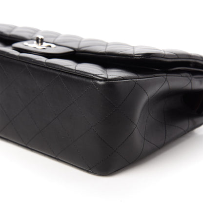 Chanel Lambskin Quilted Jumbo Double Flap Black 7 of 12