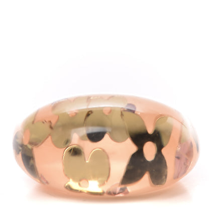 Louis Vuitton Swarovski Crystal Inclusion Ring 7.5 Beige 1 of 4