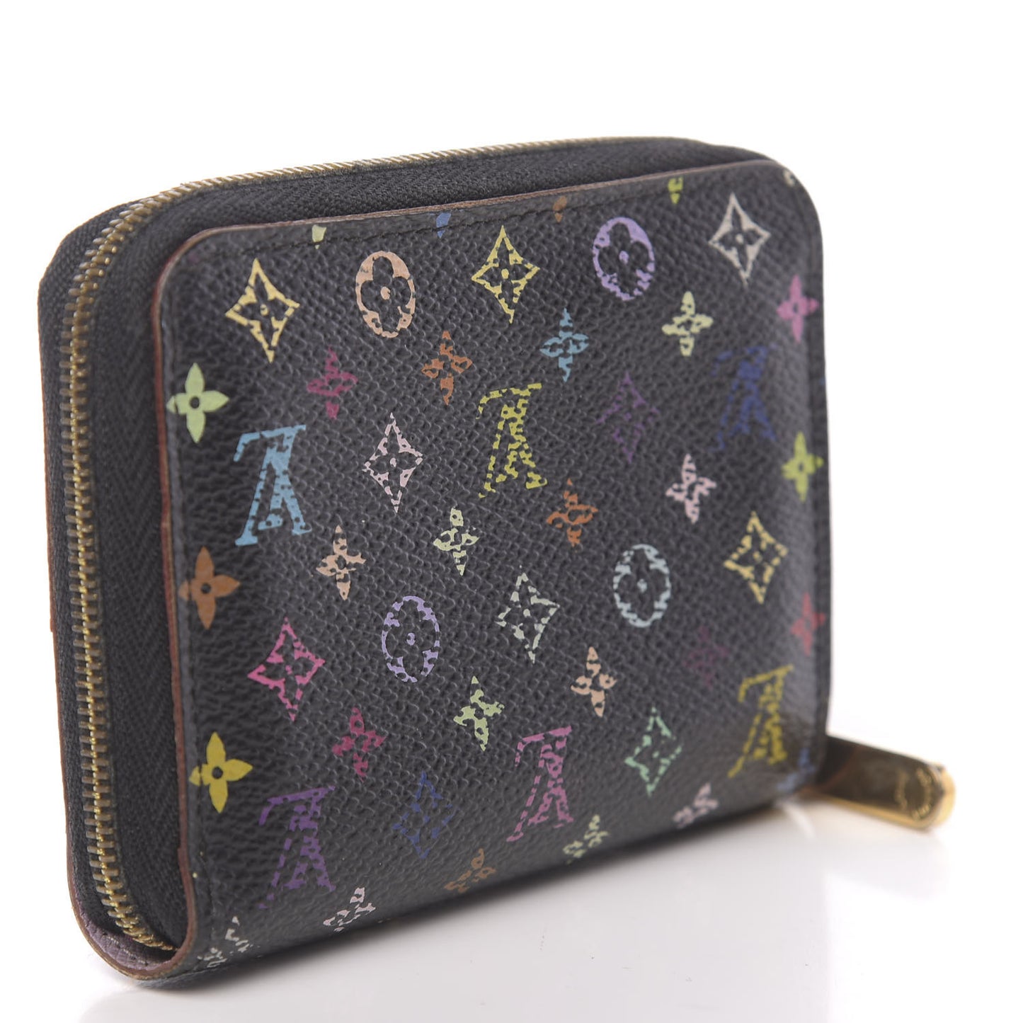 Monogram Multicolor Zippy Coin Purse Black Violet