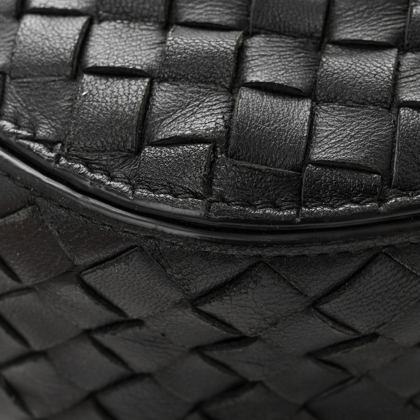 BOTTEGA VENETA Nappa Intrecciato Small Loop Ebano