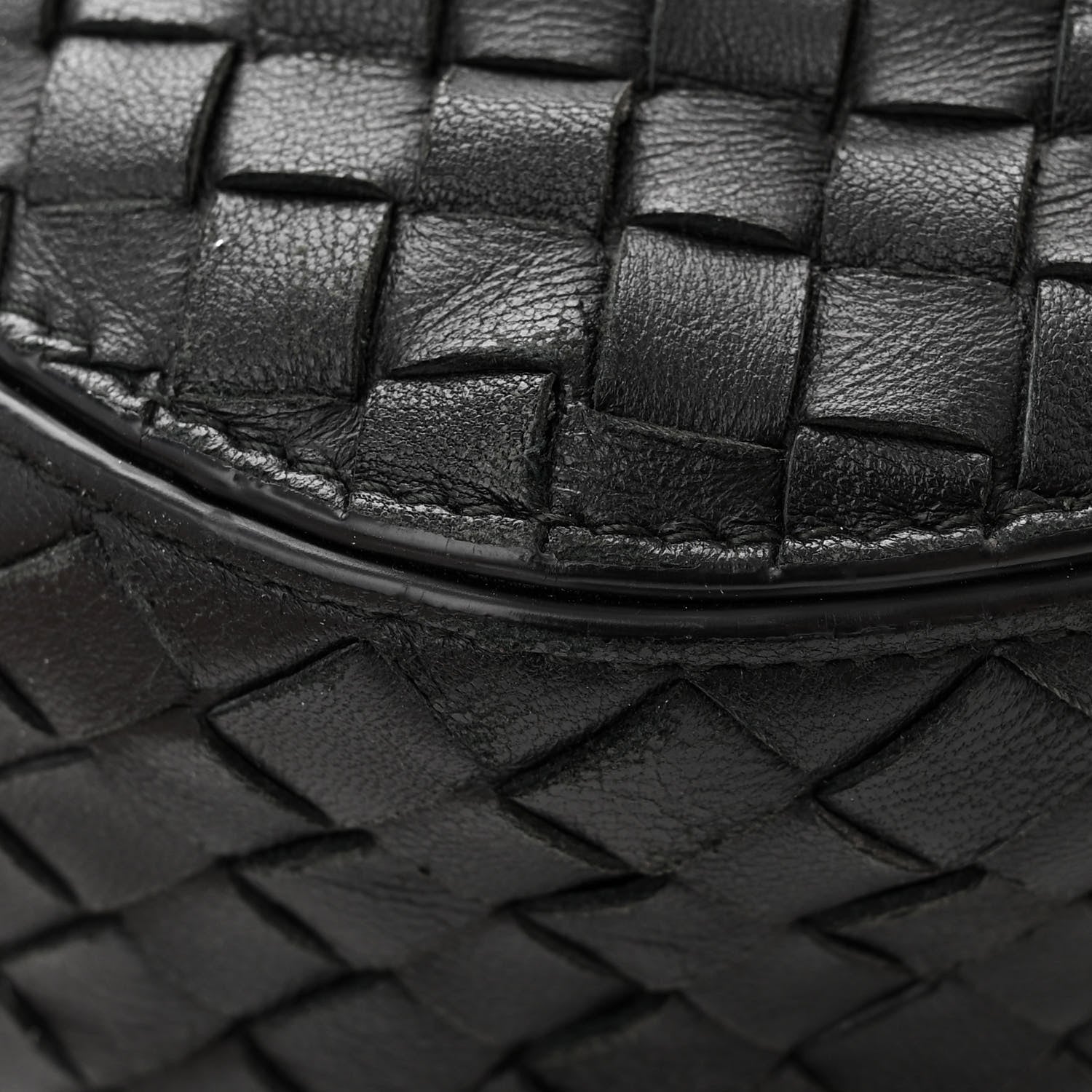 Bottega Veneta BOTTEGA VENETA Nappa Intrecciato Small Loop Ebano 15 of 16