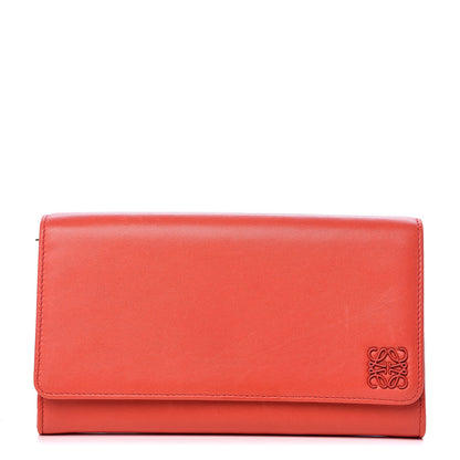 Loewe Lambskin Continental Clutch Primary Red 1 of 11