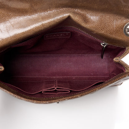 Chanel Crumpled Grained Calfskin Medium CC Crave Flap Brown 5 of 14