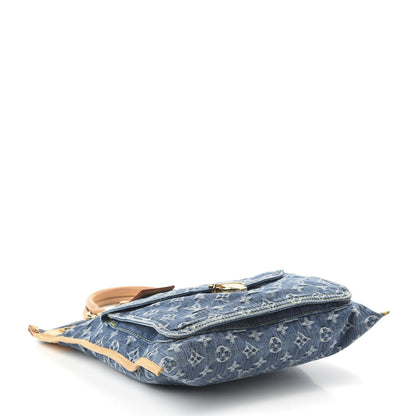 Louis Vuitton Monogram Denim Sac Plat Blue 4 of 10