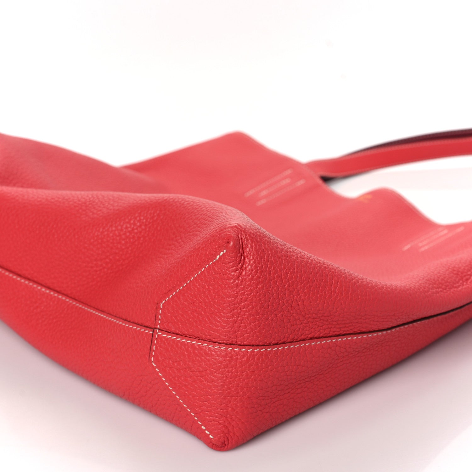 Hermes Taurillon Clemence Double Sens 36 Reversible Tote Rubis Bougainvillea 8 of 13