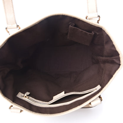 Gucci Monogram Charmy Tote Off White 5 of 10