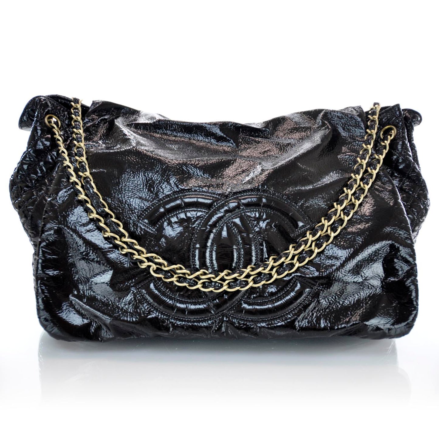 Vinyl XL Rock and Chain Flap Black