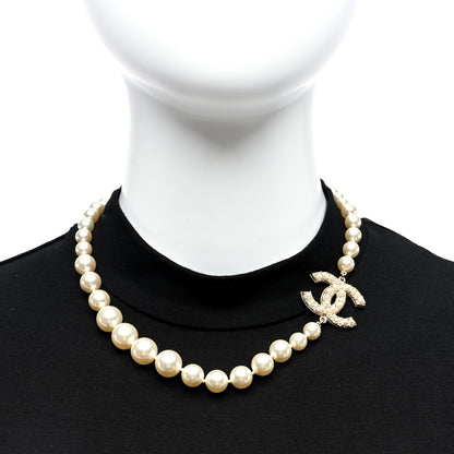 Chanel Pearl CC 100th Anniversary Necklace Light Gold 2 of 5