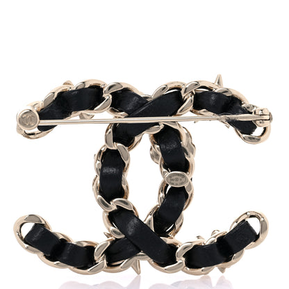 Chanel Lambskin Pearl Strass Sergeant Chanel Brooch Gold 2 of 5