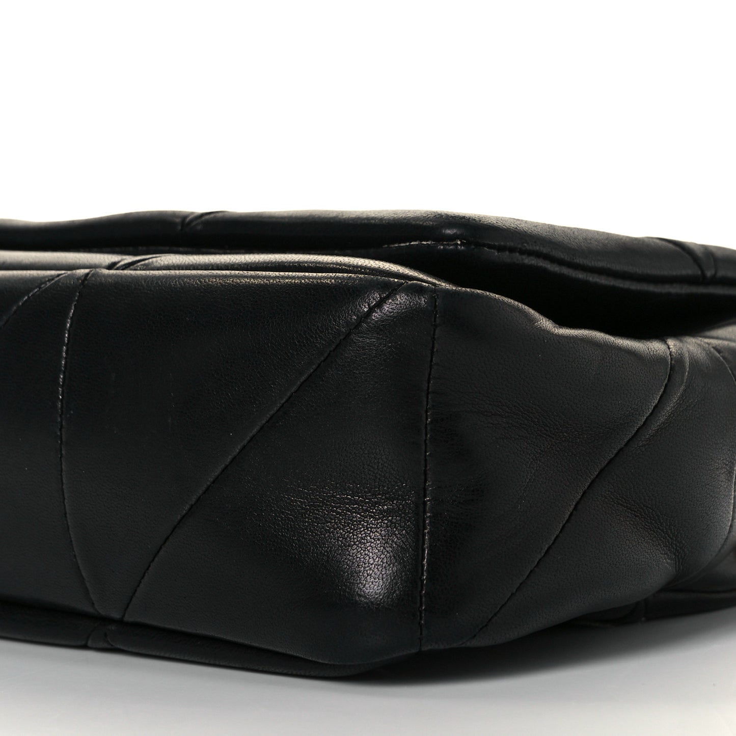 Lambskin Patchwork Monogram Small Jamie Black
