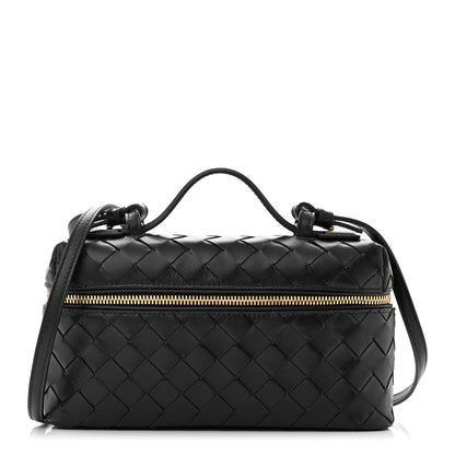 Bottega Veneta BOTTEGA VENETA Calfskin Intrecciato Bang Bang Vanity Case Black 1 of 9