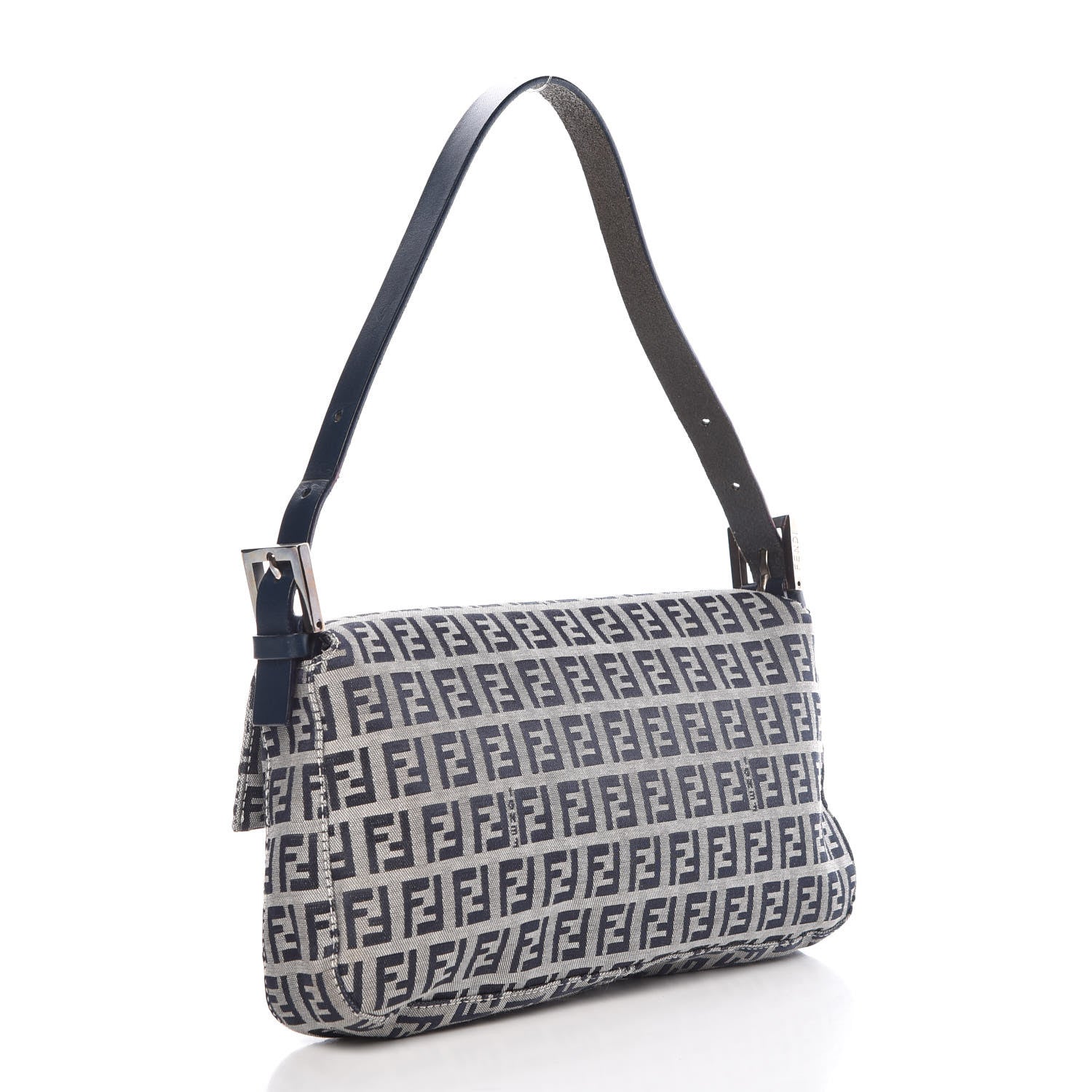 Fendi Zucchino Mini Mama Baguette Navy 3 of 10