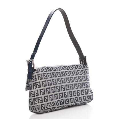 Fendi Zucchino Mini Mama Baguette Navy 3 of 10