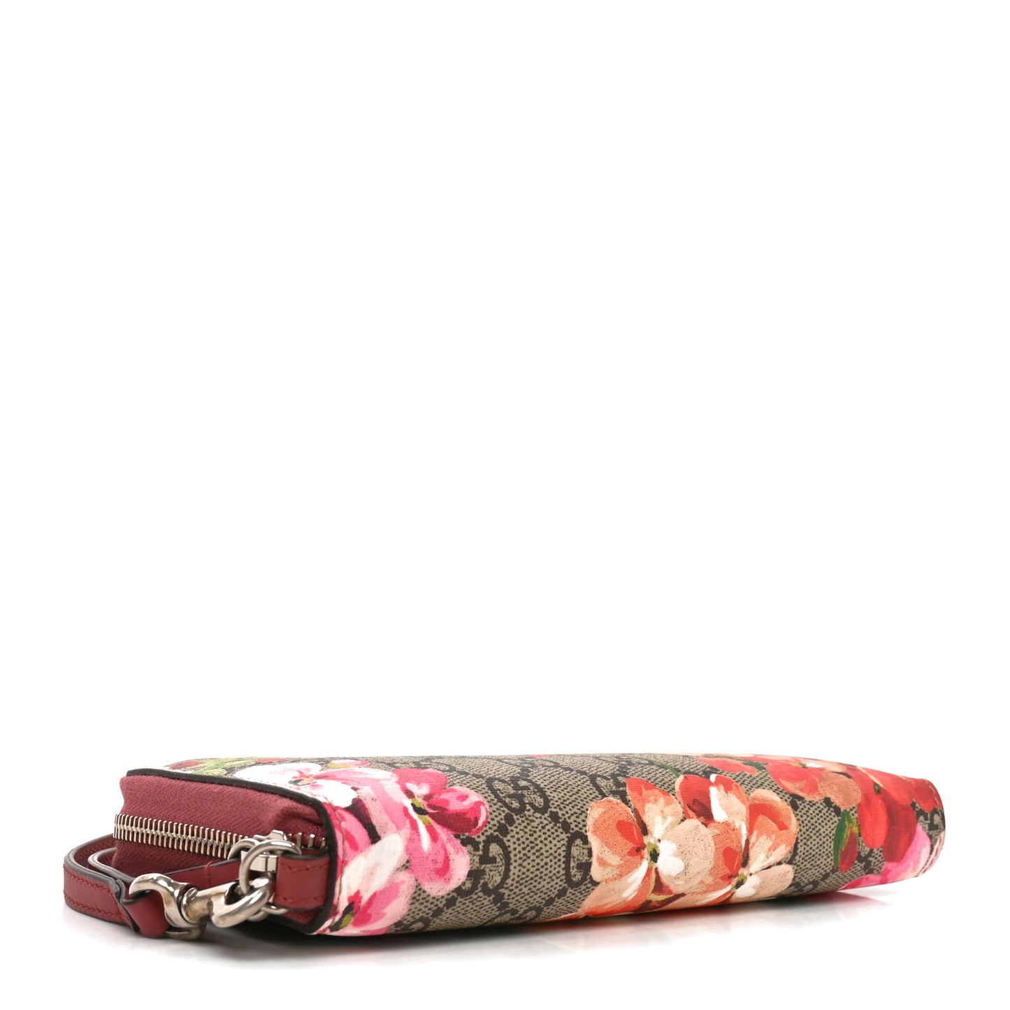 GG Supreme Monogram Blooms Wrist Wallet Beige Multicolor Beige Multicolor Dry Rose