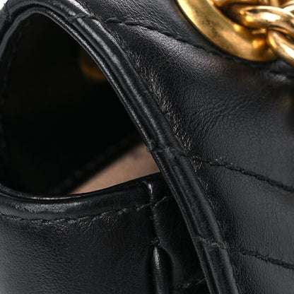 Gucci Calfskin Matelasse Mini GG Marmont Shoulder Bag Black 17 of 17