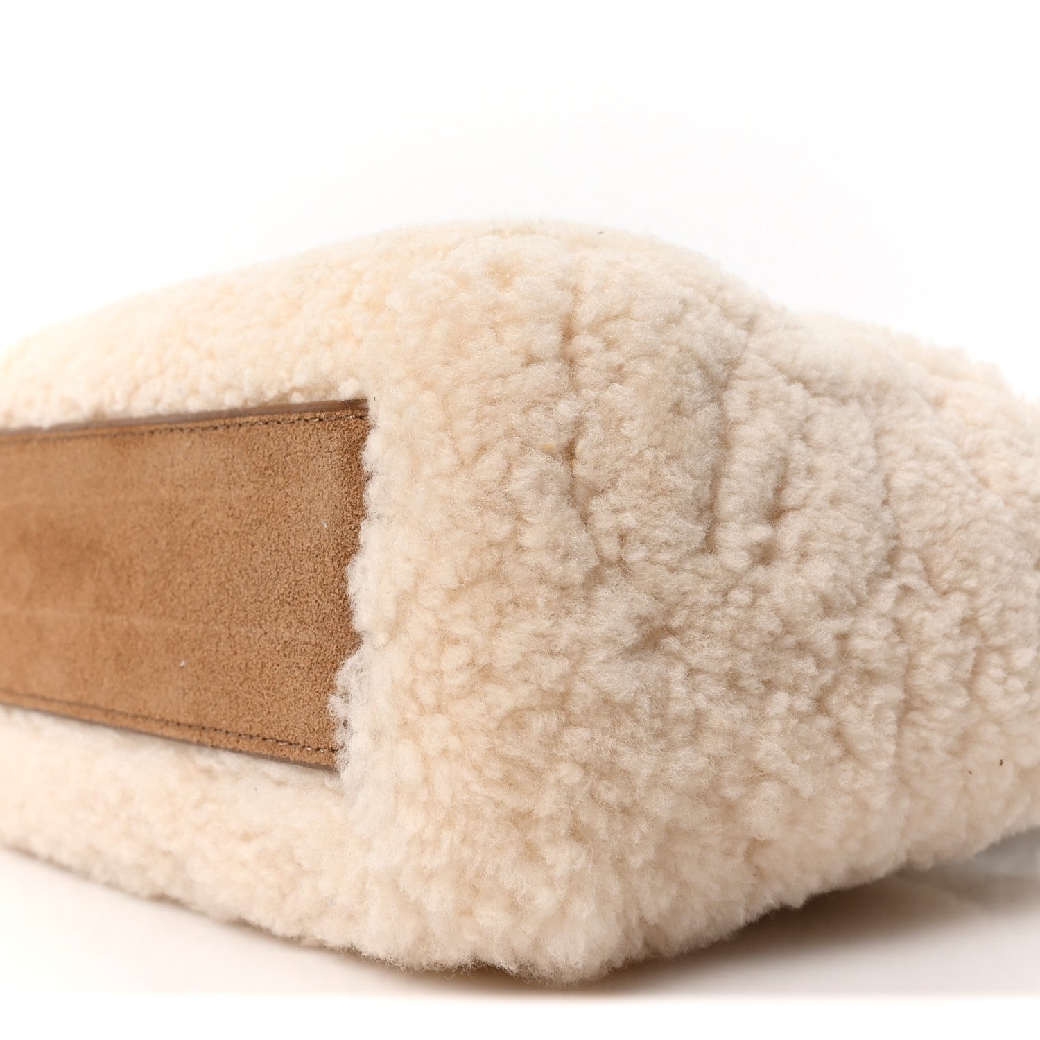 Telfar X UGG Suede Shearling Reverse Small Shopping Bag Natural 10 of 10