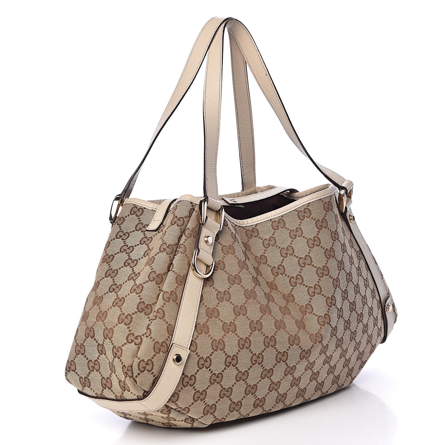 Gucci Monogram Medium Abbey Shoulder Bag Off White 3 of 14