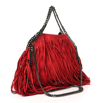 Stella McCartney Eco Suede Mini Fringe Falabella Tote Black 3 of 10
