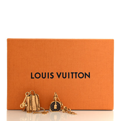 Louis Vuitton Monogram Mini Mismatched Earrings Gold 6 of 6