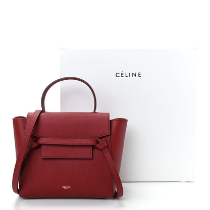 Celine Grained Calfskin Nano Belt Bag Ruby 11 of 11