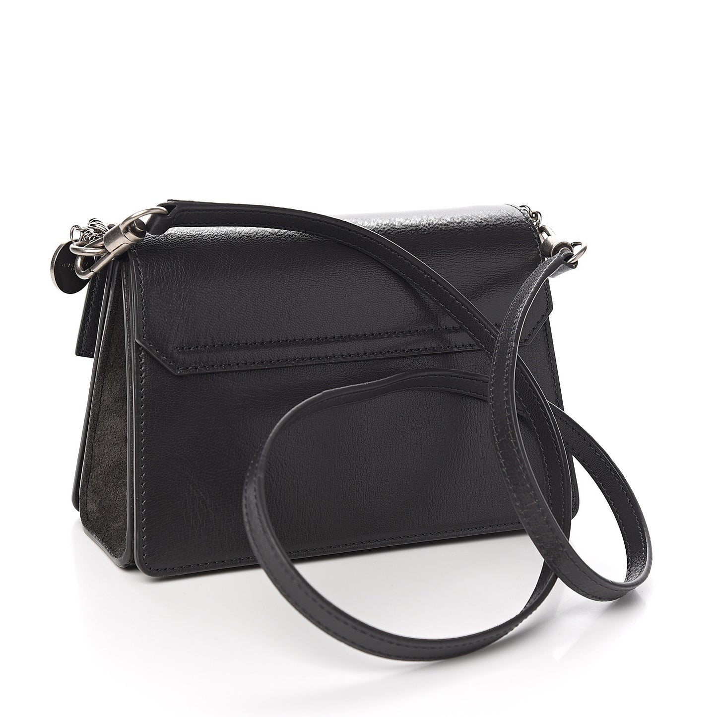 Goatskin Suede Small GV3 Shoulder Bag Black
