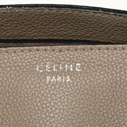 Celine Drummed Calfskin Mini Luggage Dune 6 of 11