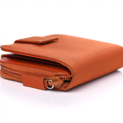 Prada Tessuto Nylon Compact Zip Around Wallet Arancio 7 of 8