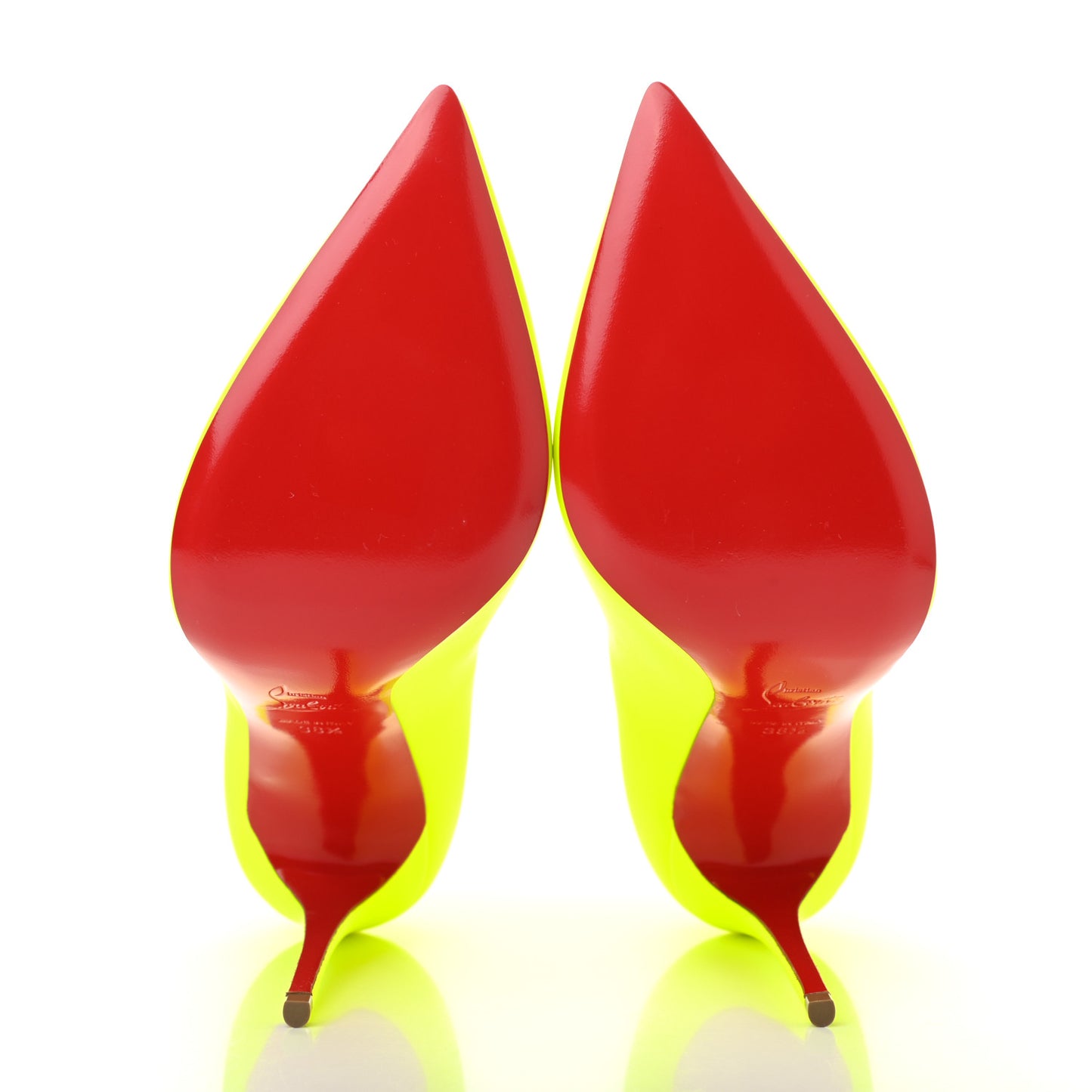 Calfskin Hot Chick 100 Pumps 38.5 Fluo