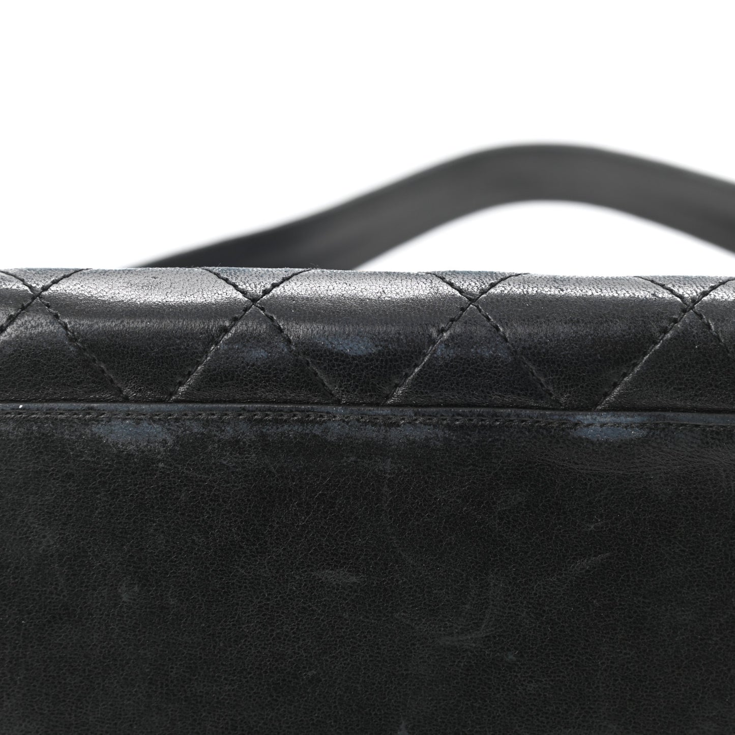 Lambskin Quilted Flap Bag Navy