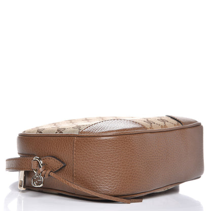 Gucci Monogram Mini Bree Messenger Bag Beige Tabacco 4 of 8