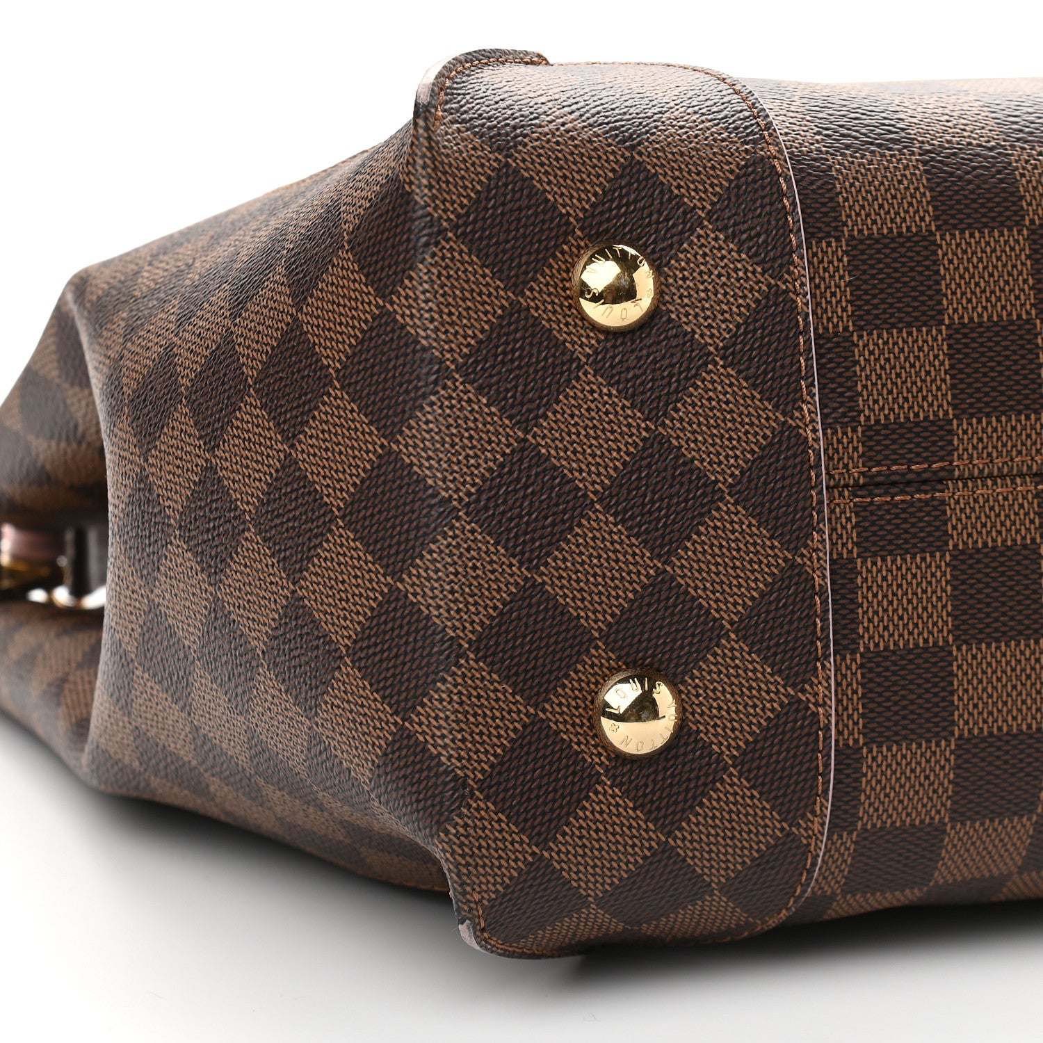 Louis Vuitton Damier Ebene Caissa Hobo Rose Ballerine 8 of 9
