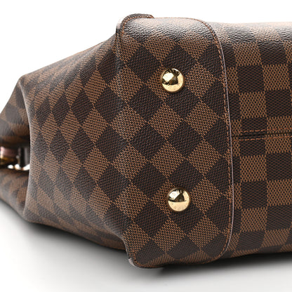 Louis Vuitton Damier Ebene Caissa Hobo Rose Ballerine 8 of 9